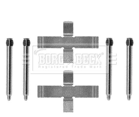 BORG & BECK Комплектующие, колодки дискового тормоза BBK1177